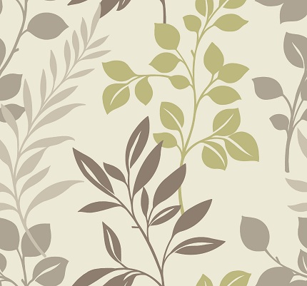 Laurel chocolate lime Transfer print