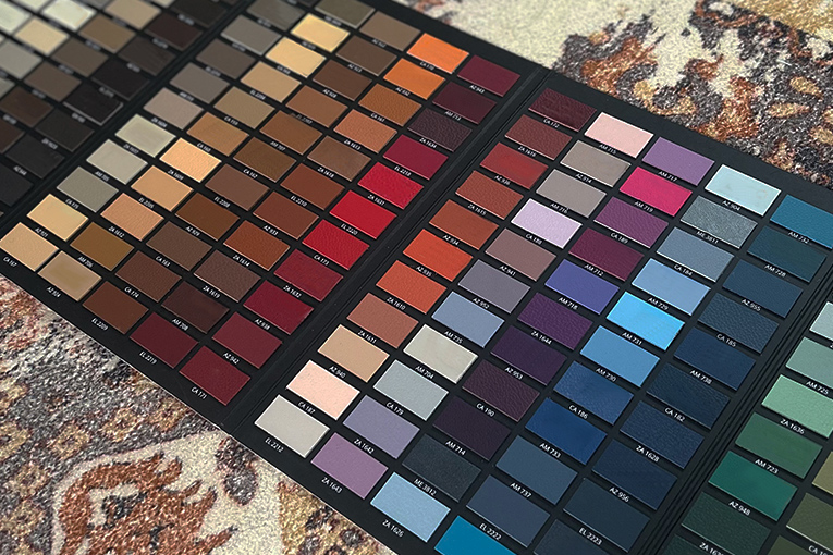 Real leather colours